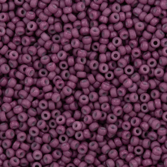 11-2047 Miyuki Seed Bead Round Rocailles 11/0 | Opaque Matte Dyed Wine |15g | Japanese Beads for Jewelry Making