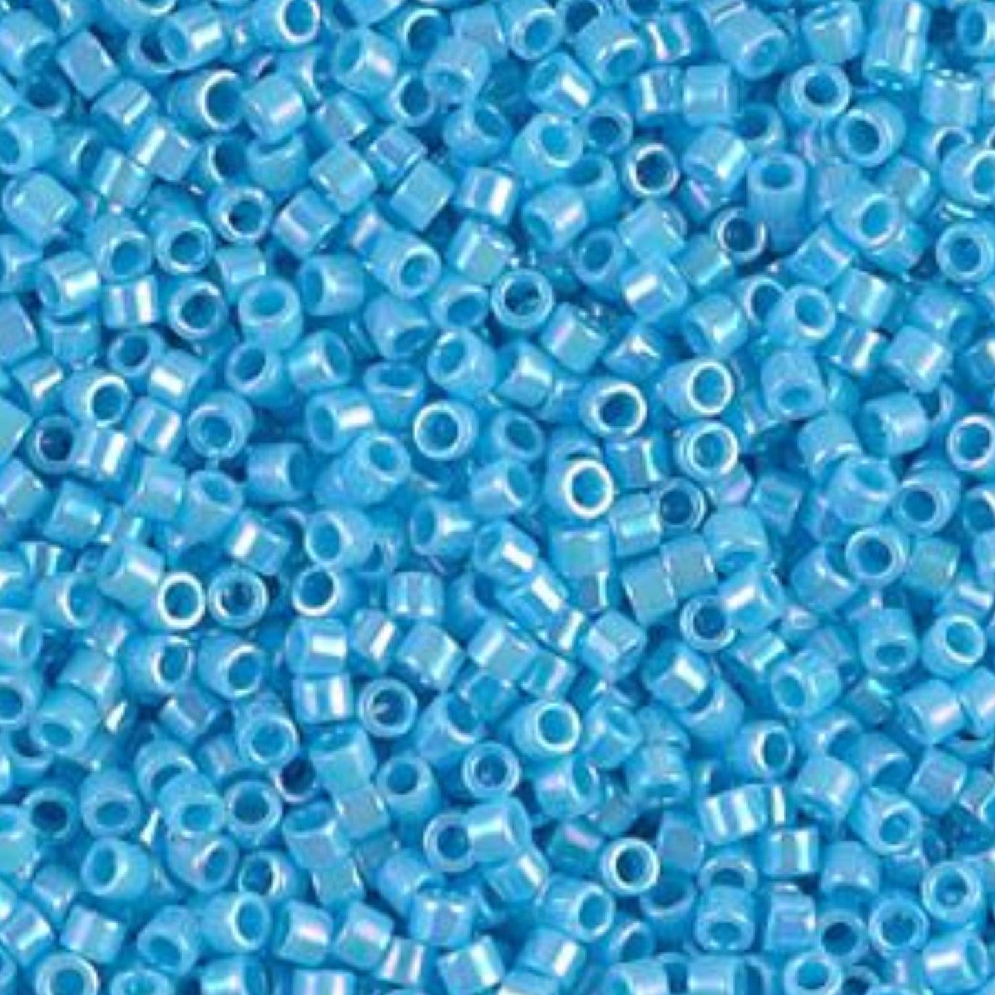 DB0164 Miyuki Delica Beads 11/0 Opaque Turquoise Blue - 8 grams - Japanese Seed Beads for Jewelry Making