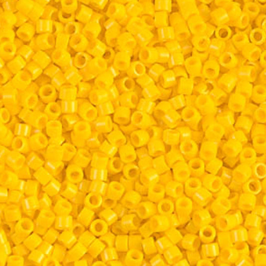 DB1132 Miyuki Delica Beads 11/0 Opaque Canary - 8 grams - Japanese Seed Beads for Jewelry Making
