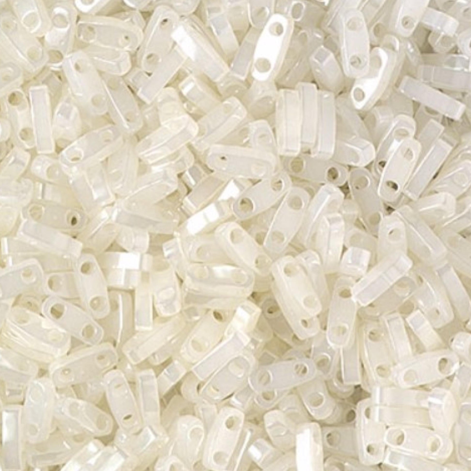 Miyuki Quarter Tila Beads Opal Ceylon Glass Tile Beads QTL-512 | Quarter | 8 Grams for Jewelry Making