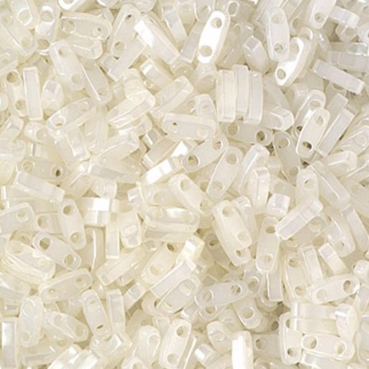 Miyuki Quarter Tila Beads Opal Ceylon Glass Tile Beads QTL-512 | Quarter | 8 Grams for Jewelry Making