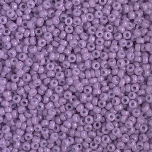 11-4486 Miyuki Seed Bead Round Rocailles 11/0 | Duracoat Dyed Opaque African Violet | 15g | Japanese Beads Jewelry Making