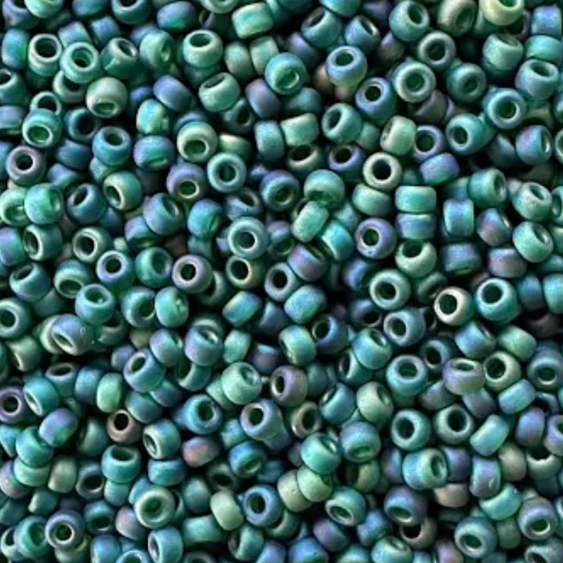 11-0156FR Miyuki Seed Bead Round Rocailles 11/0 | Transparent Teal |15g | Japanese Beads for Jewelry Making