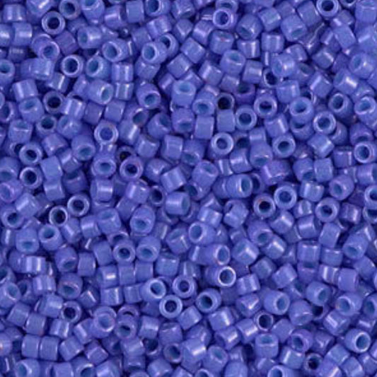 DB0661Miyuki Delica Beads 11/0 Dyed Opaque Bright Purple– 8 grams - Japanese Seed Beads for Jewelry Making