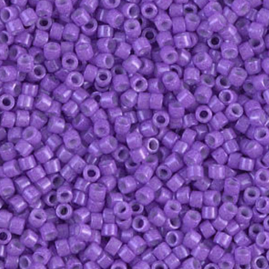DB1379 Miyuki Delica Beads 11/0 Dyed Opaque Red Violet– 8 grams - Japanese Seed Beads for Jewelry Making