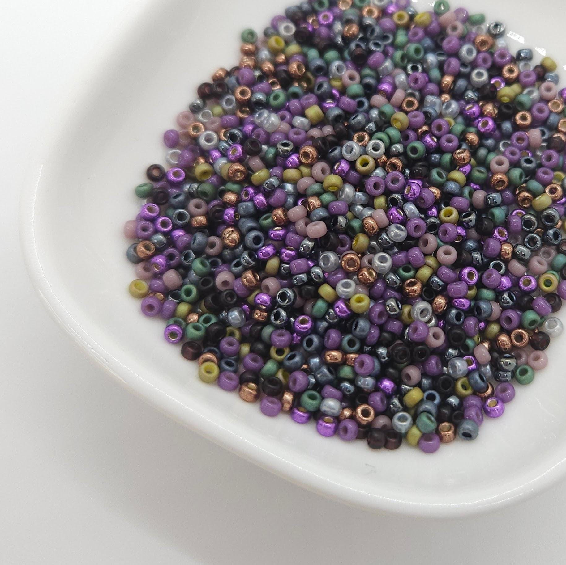 Moonroot | Miyuki Rocailles Seed Beads Mix 11/0 | 15g Japanese Glass Round Beads for Jewelry Making & Crafts | Witchy Forest Bead Palette