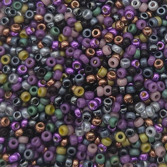Moonroot | Miyuki Rocailles Seed Beads Mix 11/0 | 15g Japanese Glass Round Beads for Jewelry Making & Crafts | Witchy Forest Bead Palette