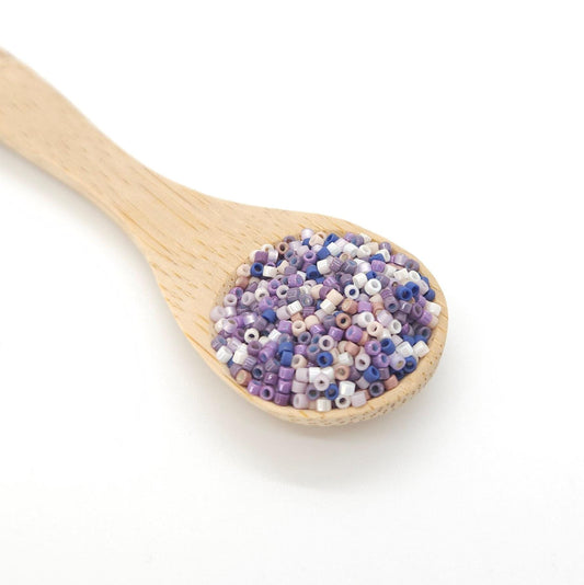 Veloura | Miyuki Delica Seed Beads Mix 11/0 | Bead Loom & Embroidery Bead Blend | 8g Japanese Cylinder Beads for Jewelry Making