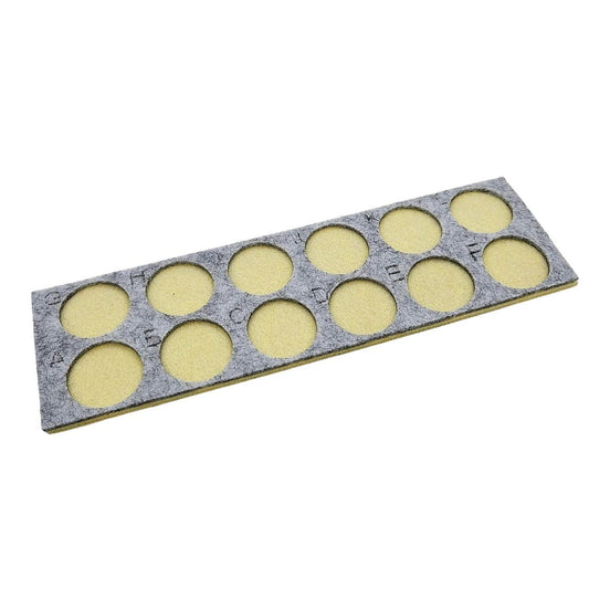 Beading Board Felt Bead Sorting Tray – 12-Grid Labeled Mat for Seed Beads, Delicas & Jewelry Making Supplies