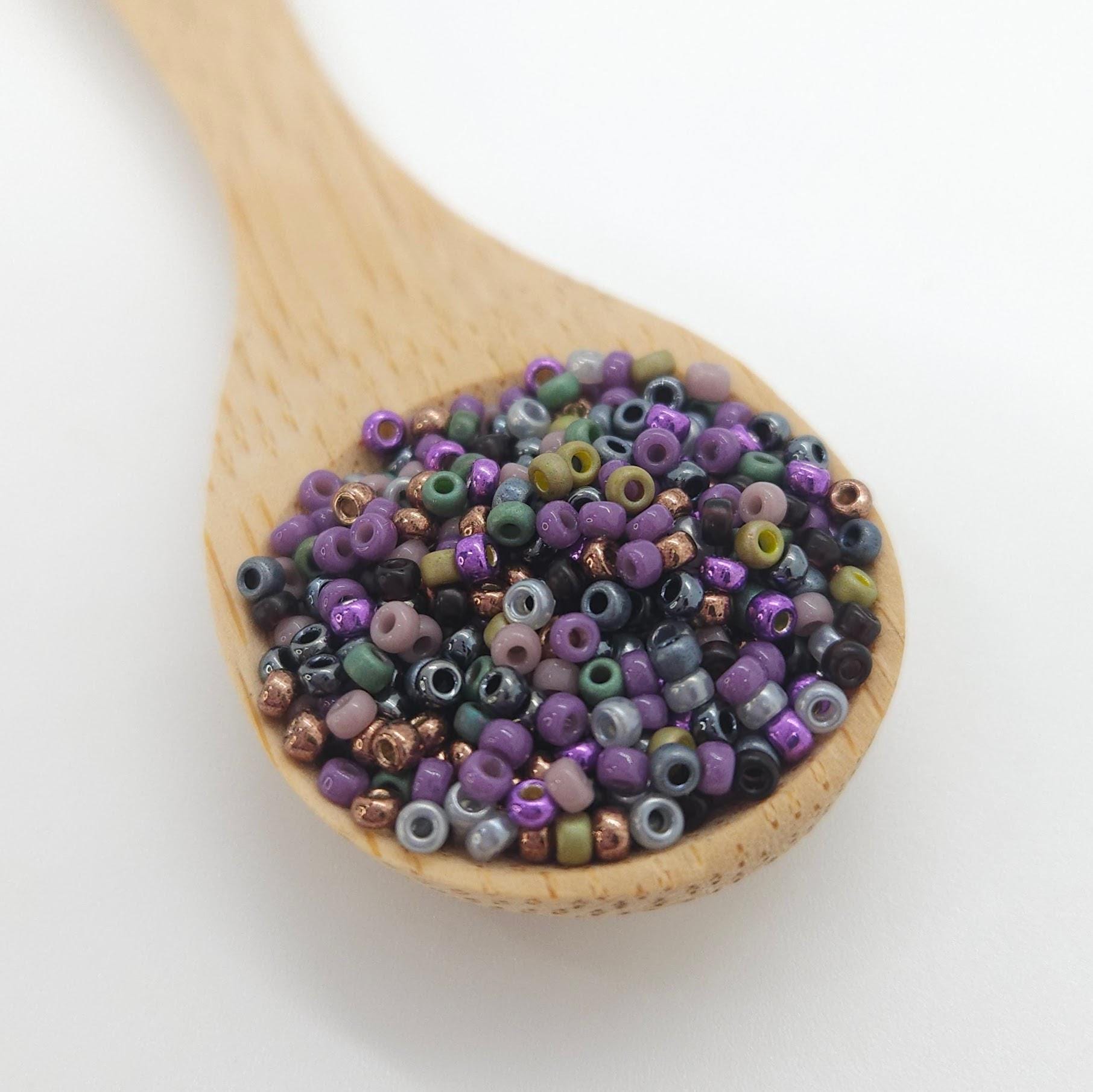 Moonroot | Miyuki Rocailles Seed Beads Mix 11/0 | 15g Japanese Glass Round Beads for Jewelry Making & Crafts | Witchy Forest Bead Palette