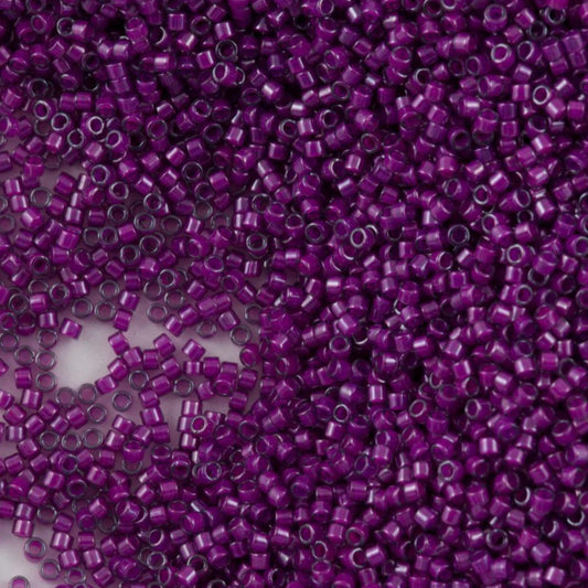 DB0281 Miyuki Seed Bead Round Rocailles 11/0 | Fuchsia Lined Crystal Luster | Japanese Beads for Jewelry Making
