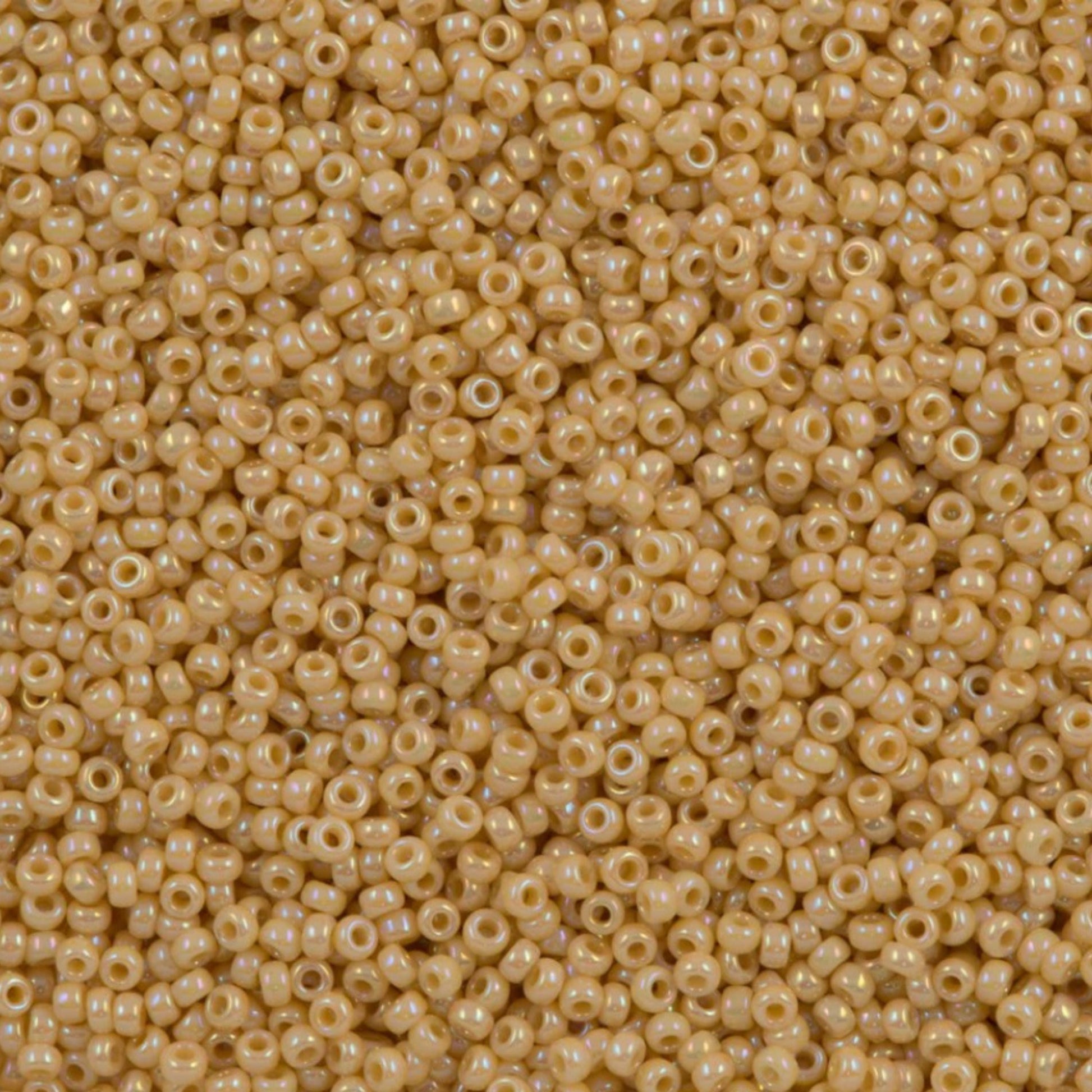 11-0488 Miyuki Seed Bead Round Rocailles 11/0 | Opaque Pear AB | 15g | Japanese Beads for Jewelry Making