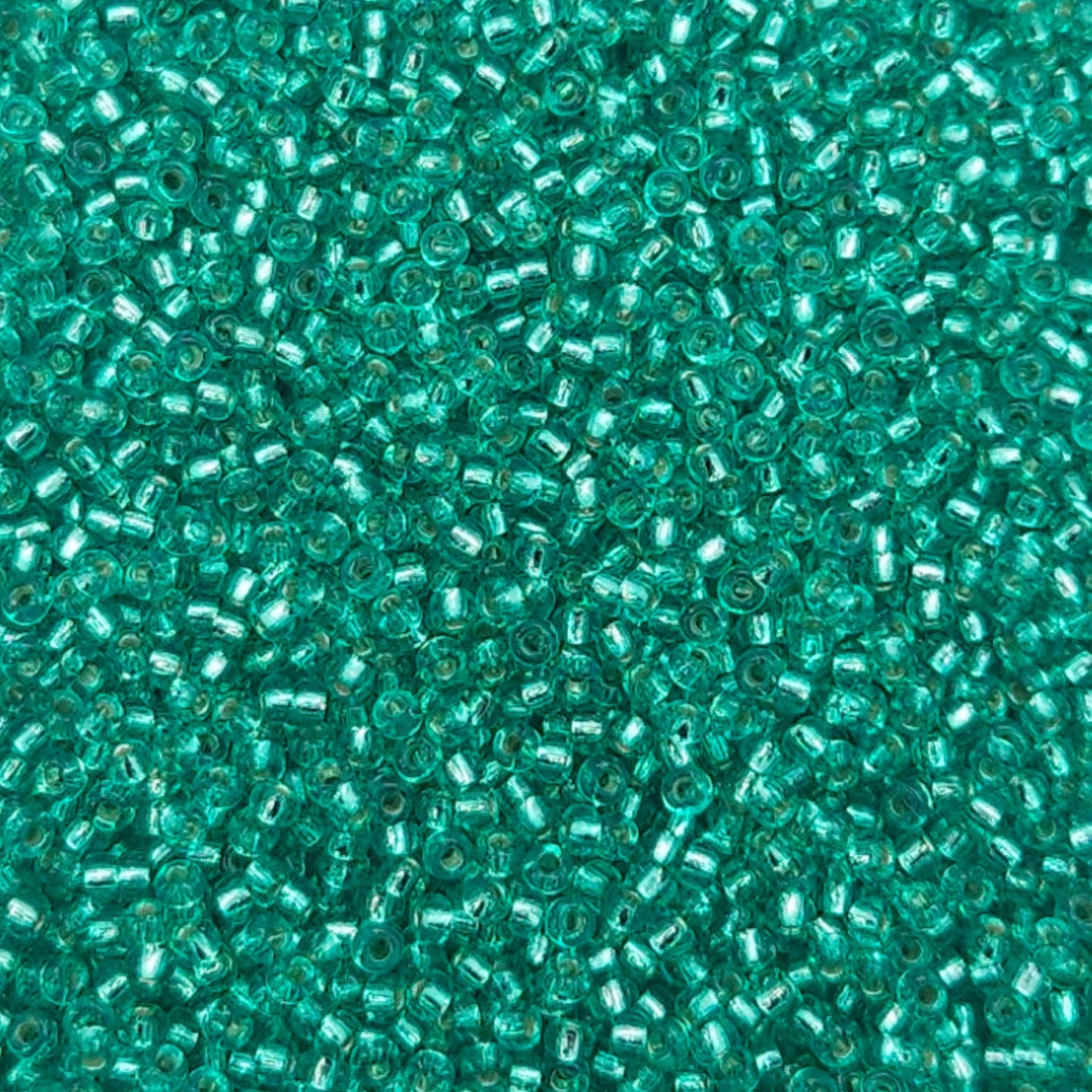 11-1344 Miyuki Seed Bead Round Rocailles 11/0 | Silver Lined Dark Aqua | 15g | Japanese Beads for Jewelry Making