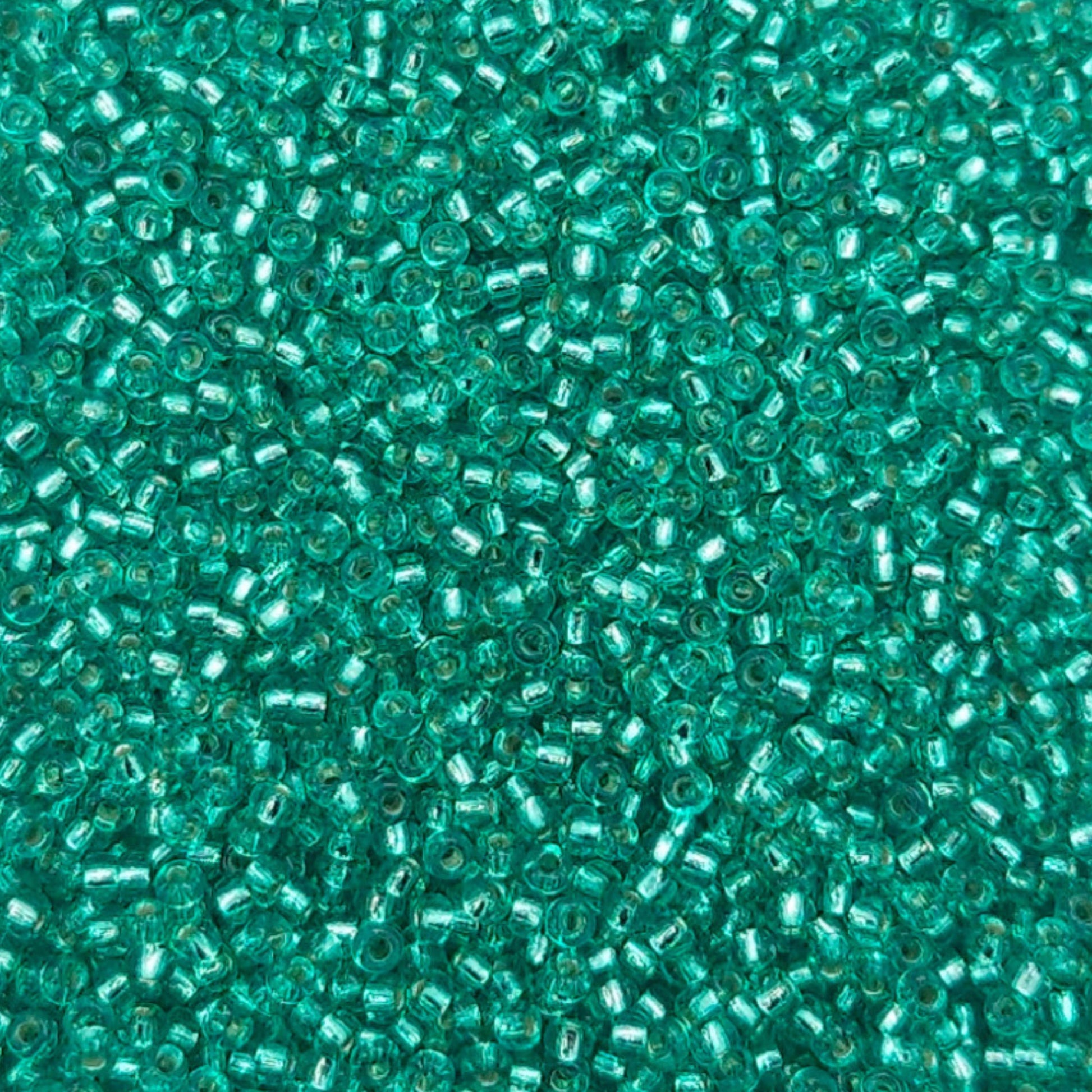 11-1344 Miyuki Seed Bead Round Rocailles 11/0 | Silver Lined Dark Aqua | 15g | Japanese Beads for Jewelry Making