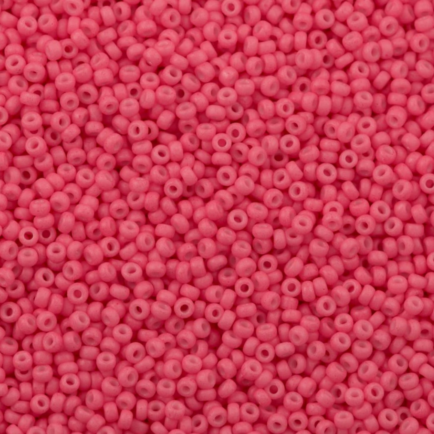 11-2045 Miyuki Seed Bead Round Rocailles 11/0 | Dyed Opque Bright Pink | 15g | Japanese Beads for Jewelry Making