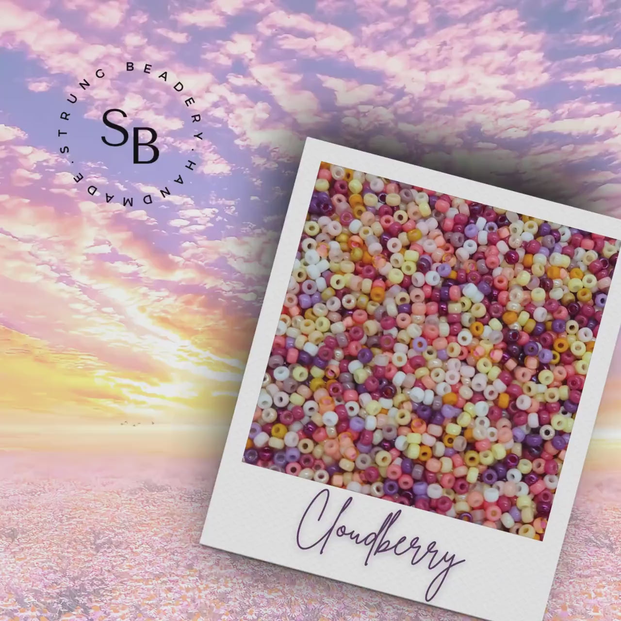 Cloudberry | Miyuki Rocailles Seed Beads Mix | 15g Premium Japanese Glass Beads for Jewelry Making & Crafts | Sunset Tones