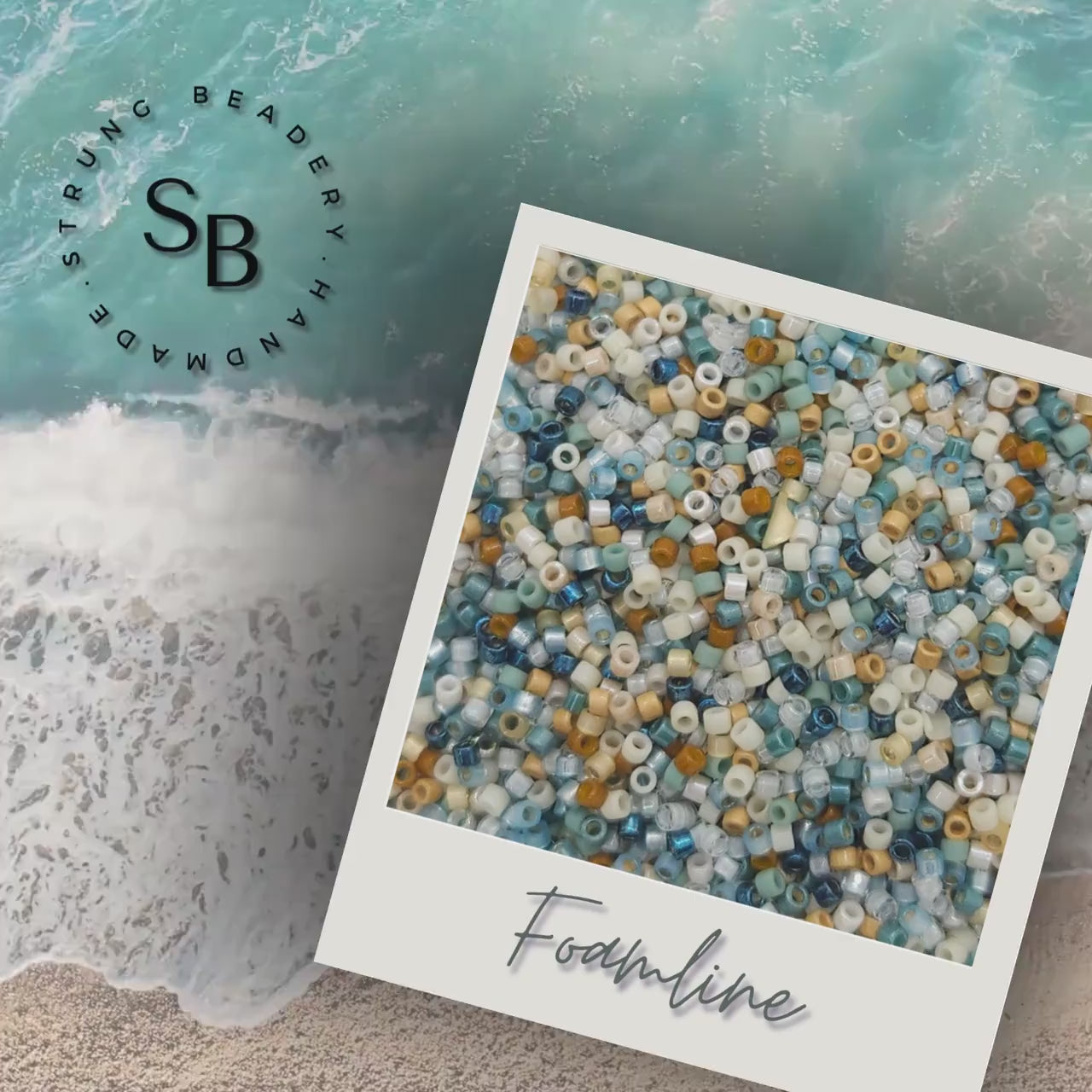 Foamline | Miyuki Delica Seed Beads Mix 11/0 | 8g Japanese Glass Cylinder Beads for Jewelry Making & Crafts | Bead Embroidery and Loom Beads