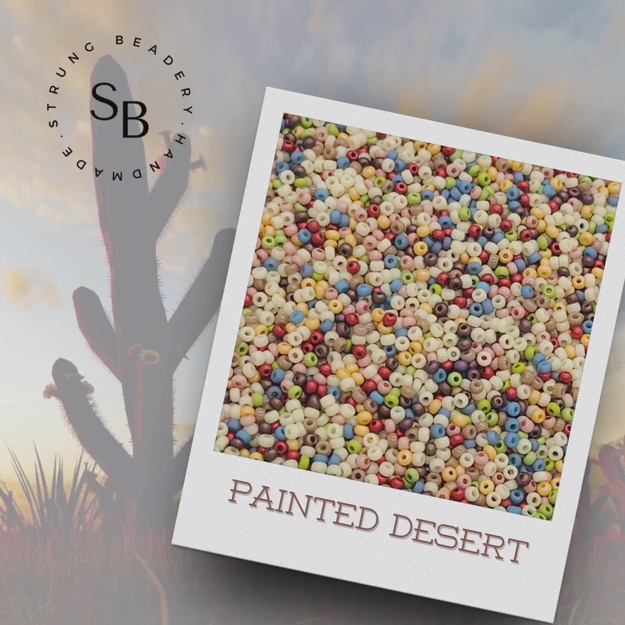 Painted Desert Czech Glass Seed Beads Mix | 15g of Size 11-0 | Jewelry Making & Craft Supplies